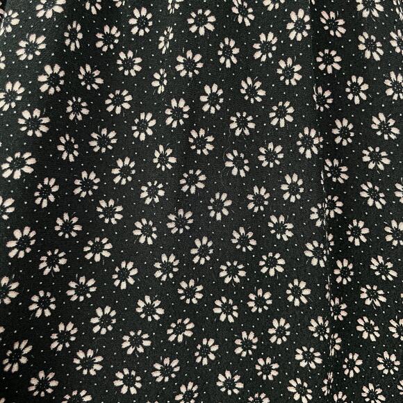 Sandro Sz 3 Black and Pink Floral Strapless High Waist Mini Dress w Pockets - Picture 8 of 13